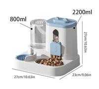 Auto Dog Feeder, 2 in 1 Automatic Food Dispenser, Large Capacity Pet Bowl, Convenient Indoor Feeding Solution for Kittens, Small Medium Pets, Home Use, 10.63x9.06x10.63 Inches