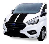 Auto-Dress - Juego de pegatinas de rayas laterales para Ford Transit Custom (negro brillo)