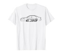Auto E39 Serie 5 90 Legend Silueta para aficionados al coche Camiseta