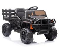 Auto Eléctrico Infantil LEAN TOYS, Kinderauto, EVA, LED, Mando, MP3, Negro