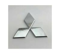 Auto Emblem ABS Badge 3D Logo Car Grill and Trunk Decoration Silver-M M Silver for Mitsubishi Eclipse Cross