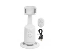 Auto Face Tracking Phone Holder 360 Degree Rotation Phone Mount Stand with Bluetooth Remote Control for Vlogging Live Streaming Video Calls
