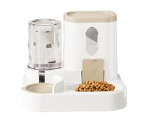 Auto Feeder Food and Water Dispenser, Cat Auto Food Dispenser and Water Bowl, Food Feeder and Waterer Dispenser Set for Cats, Dogs, Small Pets, Convenient Pet Feeding Solution, Pet Water Bowl and Feed