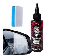 Auto Glass Cleaner - Policía de parabrisas 150 g, pasta desengrasante | Fuerte líquido de limpieza de cristales para eliminar arañazos y eliminar la película de aceite con efecto pulido para espejos