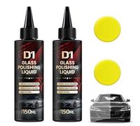 Auto Glass Scratch Care Polishing Fluid, D1 Glass Polishing Liquid, Windshield Scratch Remover (2 Bottle)