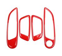 Auto interiores coche Compatible Con Ford Para Fiesta 2009-2013 2012 2011 2010, Marco Manija Puerta Interior, Cubierta Panel, Pegatina Embellecedora(B-Left Hand Drive)