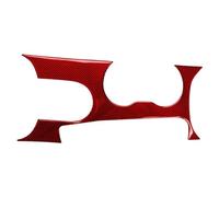 Auto Interiores Coche Compatible con Ford para Mustang GT 2015 2016 2017 2018 2019-2021 Embellecedor Panel Cambio Marchas Coche, Pegatina Decorativa Portavasos(Red)