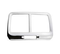 Auto Interiores Coche Compatible con para Golf 7 7.5 para MK7 para MK7.5 2013-2019, Cubierta Salida Aire Trasera, Pegatinas Panel Ventilación Aire Acondicionado Trasero(Glossy Silver)