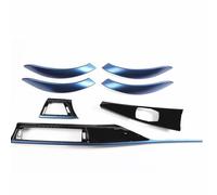 Auto Interiores Coche Compatible con Series 3 para F30 F31 M Sport 2013 2014 2015-2018, Cubierta De La Consola Central del Tablero, Embellecedor del Panel Decorativo(Blue)