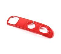 Auto interiores coche Compatible Con Smart 451 Para Fortwo 2009 2010 2011 2012 2013-2015 Pegatinas Texturizadas Cubierta Panel Cambio Marchas Consola Central Coche(Red)