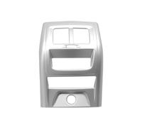 Auto interiores coche Compatible Con X3 G01 Para X4 G02 2018 2019 2020 2021 2022, Pegatina Embellecedora Ventilación Trasera CA Panel Salida Aire Acondicionado(Silver)