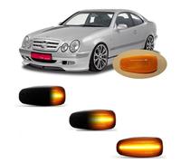 Auto Intermitente lateral Para Benz Para C Para E Para CLK Para RLK Para Clase Para W202 1995-2000 Ajuste Lámpara Señal Posición Lateral LED Dinámica Intermitentes Laterales Dinámicos(Clear)