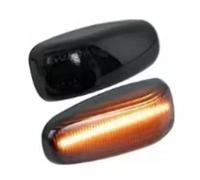 Auto Intermitente lateral Para Benz Para C Para E Para CLK Para RLK Para Clase Para W202 1995-2000 Ajuste Lámpara Señal Posición Lateral LED Dinámica Intermitentes Laterales Dinámicos(Smoked black)