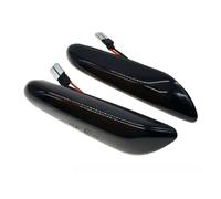 Auto Intermitente lateral Para LANCIA Para Delta 844 Para MKIII 2008 2009-2014 Indicador LED Dinámico Luz Señal Posición Lateral Repetidor Intermitentes Laterales Dinámicos(Smoked black)