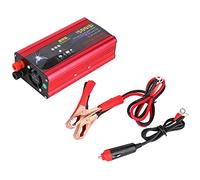 Auto - Inversor de Corriente de Onda sinusoidal Pura de 1500 W, inversor de Corriente para Coche, Cargador USB, Adaptador de Onda sinusoidal modificada 12 V/24 V a 220 V + inversor de 12 V a 240 V