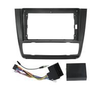 Auto Kit Tablero Estéreo Placa Frontal Marco Fascia Radio Cable Adaptador para Serie 1 E81 E82 E87 E88 2008 2009 2010 2011 2012(Auto)