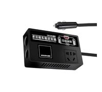 Auto-Konverter zu Steckdose, Auto-| DC 12V/24V bis 220V Autoladegerät mit Steckdose | 200-W-Autoladestation, Autosteckdose für schnelles Aufladen von Mobiltelefonen, Kameras und Laptops