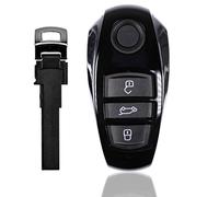 Auto Llave Mando a distancia 1 x SmartKey Carcasa + 1 x Plástico de llave de emergencia en blanco para Volkswagen Touareg 2011 - 2014