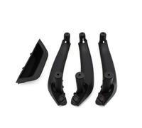 Auto Manija Interior Puerta Juego Cubiertas Manijas Puertas Interiores Coches Volante Izquierda Derecha Interior Embellecedor Tirador Reposabrazos Para X3(LHD 4PCS Black)
