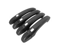 Auto Manillas Puertas Exterior Para Arkana 2019-2022 Para Megane Para Samsung XM3 8 Uds Cubierta Manija Puerta Negra Brillante Accesorios Exteriores Coche Pegatina(4Handle 4 Buttons)