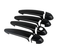 Auto Manillas Puertas Exterior Para Para X1 Para X2 Para X3 Para X4 Para X6 E87 E90 Lado Izquierdo 4 Unids/set Cubierta Manija Puerta Negra Brillante Adornos