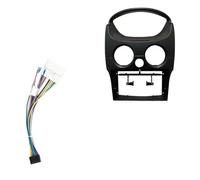 Auto Marco Radio 9 Pulgadas para Spark Lt 2010-2017 Panel Estéreo Reproductor DVD GPS Kit Montaje Tablero Bisel(Fame Cable)