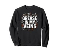 Auto Mechanic Grease In My Veins Gearhead Sudadera