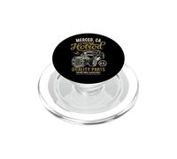 Auto Merced California Retro Hotrod, diseño Envejecido PopSockets PopGrip para MagSafe
