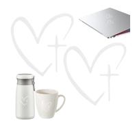 Auto Mirror Ornament, Decor Heart Emblem, Adhesive Styling Patch, Car Rearview Vinyl Decor for Trailer RV Sedan Pickup Vehicle Laptop Wall Guitar Suitcase Cup Exterior Personal Custom Design