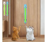 Auto Motion Flying Rope Cat Toy, Automatic Electric Flying Rope Cat Toy, Electric Wall Mounted Interactive Cat Toys for Indoor, from Lazy to Crazy, Automatic, for Walls, Windows & Doors (Blue)