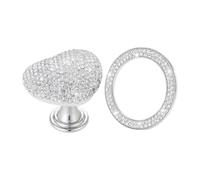 Auto Motor Start-Stop Taster Decorativo Cubierta Protectora Rhinestone | Brillante chispeante decorativo botón de inicio cubierta accesorios de coche para coche sedán autocaravana camión A