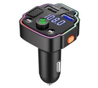 Auto Mp3 Player Dual USB Cargador Rápido FM Bluetooth 5.0 Receptor Bluetooth Compatible con FM Transmisor USB Flash Drive Plug Car Kit