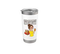 Auto-nombrado Snack Czar Comida Cita Addic Amante Humor Divertido Vaso térmico de acero inoxidable de doble pared