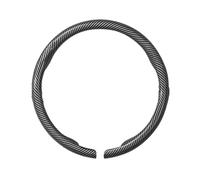 Auto para Jaguar para E-Pace para F-Pace para F-Type para I-Pace XE XF XK XJR XJ XEL XFL Tapa Volante Ante Fibra Carbono(Carbon Fiber Ash-O)