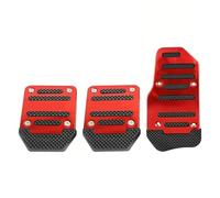 Auto Para Pedal Freno Y Acelerador Pedal Universal Para Coche 1 Juego De Freno Y Acelerador Cambio Manual(Red)
