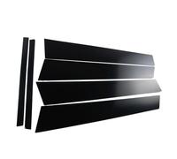 Auto para Serie 5 F10 2011 2012 2013 2014 2015 2016-2017 Pegatinas Cubierta Pilar Coche BC Estilo Ventana Negro 6 Piezas