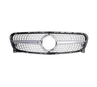 Auto Parrilla Delantera Compatible Con Para GLA Para X156 2014 2015 2016 Rejilla Parachoques Delantero Rejilla Entrada De Aire Red De Ventilación Accesorios Automóviles(Sliver A)