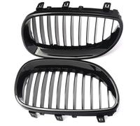 Auto Parrilla Delantera Compatible Con Para M5 E60 E61 2004 2005 2006 2007 2008 2009 Parrilla Delantera Tipo Riñón Capó Coche Rejilla Carreras Admisión Aire Una Sola Línea