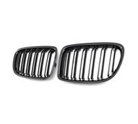 Auto Parrilla Delantera Compatible Con Para X1 Para E84 2010 2011 2012 2013 2014 2015 Delantera Riñón Para Coche Rejilla Admisión De Aire De Carreras Doble Línea Doble Listón