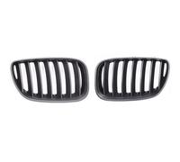 Auto Parrilla Delantera Compatible Con Para X5 E53 2004 2005 2006 Rejilla De Admisión De Aire Delantera De Una Sola Línea Para Capó De Radiador Color Negro Estilo 51137113733(Style A)