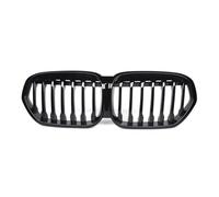 Auto Parrilla Delantera Rejilla Frontal Negra Brillante Para Coche, Rejilla De Malla, Piezas De Automóvil Compatible Con Para X1 F48 2020 2021 2022(Single Slat)