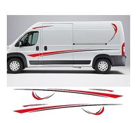 Auto Pegatinas de Calcomanías Body Lateral, Calcomanías Camper Van, para Peugeot Boxer, para Citroen Jumper, para Fiat Ducato Accesorios
