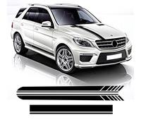 Auto Pegatinas de Calcomanías Body Lateral, For Mercedes Benz ML Class W164 W166 ML320 ML350 ML55 ML63 AMG Car Hood Decal Side Stripes Skirt Sticker
