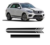 Auto Pegatinas de Calcomanías Body Lateral,para BENZ GLE Class W166 W167 C292 Coupe C167 V167 GLE63 Pegatina de Falda Lateral para Puerta de Coche,calcomanías de decoración para el Cuerpo del Coche.