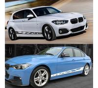 Auto Pegatinas de Calcomanías Body Lateral,para BMW 1 Series E82 E87 E88 F20 F21 F70 E81 F40 Sedan Pegatina de Falda Lateral para Puerta de Coche,calcomanías de decoración para el Cuerpo del Coche.