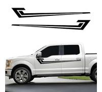 Auto Pegatinas de Calcomanías Body Lateral para Ford F150 fuoristrada,Pegatinas de Vinilo,Conjunto de Estilo Raing de PVC,White