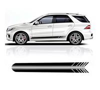 Auto Pegatinas de Calcomanías Body Lateral,para Mecedes Benz ML Class W166 W164 W163 ML320 ML350 Pegatina de Falda Lateral para Puerta de Coche,calcomanías de decoración para el Cuerpo del Coche.