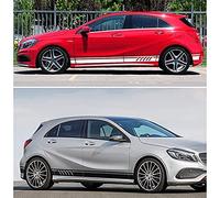 Auto Pegatinas de Calcomanías Body Lateral,para Mercedes Benz Classe A W176 W177 A45 A180 A200 A220 Pegatina de Falda Lateral para Puerta de Coche,calcomanías de decoración para el Cuerpo del Coche.