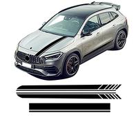 Auto Pegatinas de Calcomanías Body Lateral, para Mercedes Benz GLA Clase X156 H247 GLA 45 GLA 200 GLA 250 AMG Pegatina de Capucha Rayas Laterales Pegatina de Falda