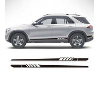 Auto Pegatinas de Calcomanías Body Lateral,para Mercedes Benz GLE GLK ML Classe AMG W164 W166 GLE350 Pegatina de Falda Lateral para Puerta de Coche,calcomanías de decoración para el Cuerpo del Coche.